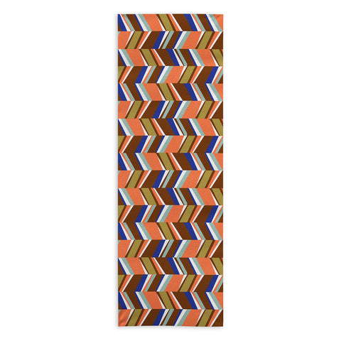 Marta Barragan Camarasa Colorful stripes retro 23 Yoga Towel