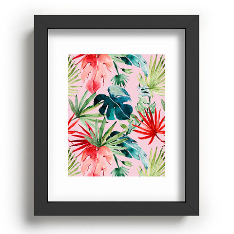 Marta Barragan Camarasa Colorful tropical paradise Recessed Framing Rectangle