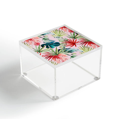 Marta Barragan Camarasa Colorful tropical paradise Acrylic Box