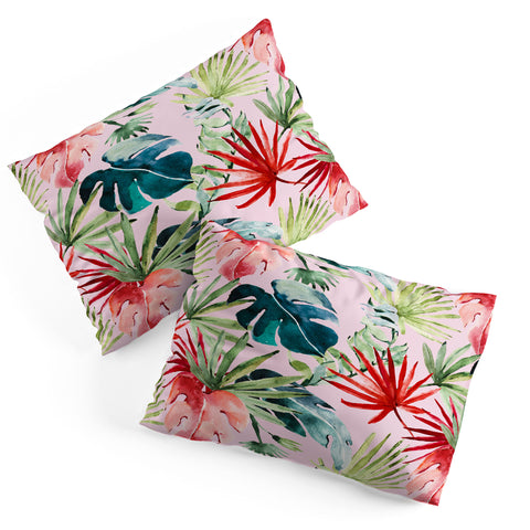 Marta Barragan Camarasa Colorful tropical paradise Pillow Shams