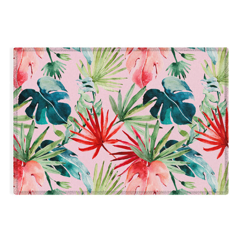 Marta Barragan Camarasa Colorful tropical paradise Outdoor Rug
