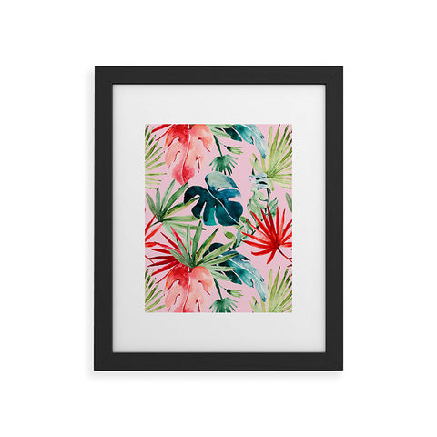 Marta Barragan Camarasa Colorful tropical paradise Framed Art Print