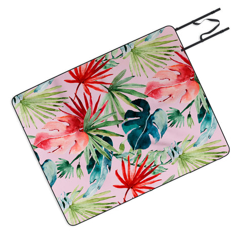 Marta Barragan Camarasa Colorful tropical paradise Picnic Blanket