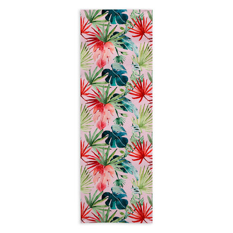 Marta Barragan Camarasa Colorful tropical paradise Yoga Towel