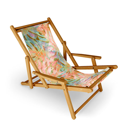 Marta Barragan Camarasa Colorful tropical summer Sling Chair