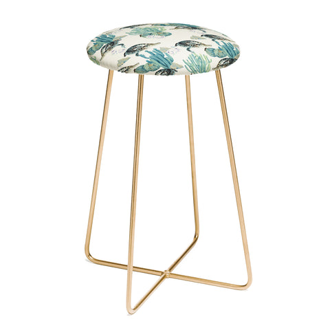 Marta Barragan Camarasa Crocodiles and cactus bloom Counter Stool