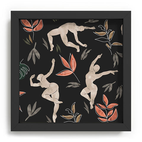 Marta Barragan Camarasa Dance woman simple dark nature Recessed Framing Square