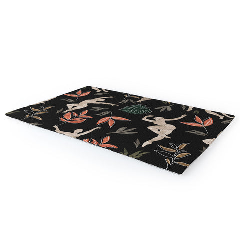 Marta Barragan Camarasa Dance woman simple dark nature Area Rug