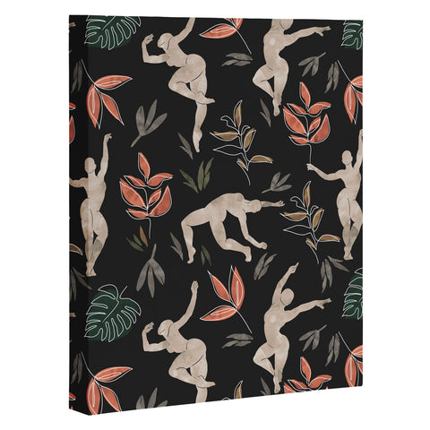 Marta Barragan Camarasa Dance woman simple dark nature Art Canvas