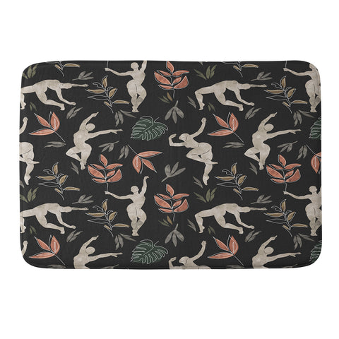 Marta Barragan Camarasa Dance woman simple dark nature Memory Foam Bath Mat