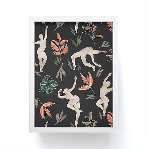 Marta Barragan Camarasa Dance woman simple dark nature Framed Mini Art Print