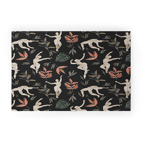 Marta Barragan Camarasa Dance woman simple dark nature Welcome Mat