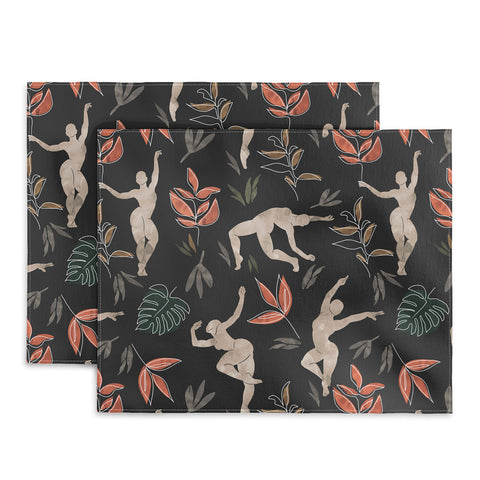 Marta Barragan Camarasa Dance woman simple dark nature Placemat