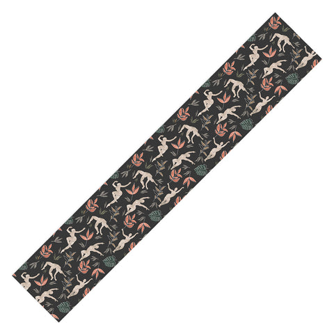 Marta Barragan Camarasa Dance woman simple dark nature Table Runner