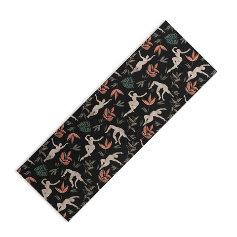 Marta Barragan Camarasa Dance woman simple dark nature Yoga Mat