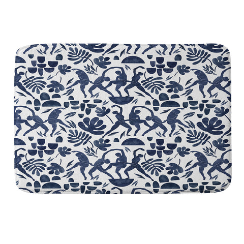 Marta Barragan Camarasa Dance women jungle silhouette Memory Foam Bath Mat