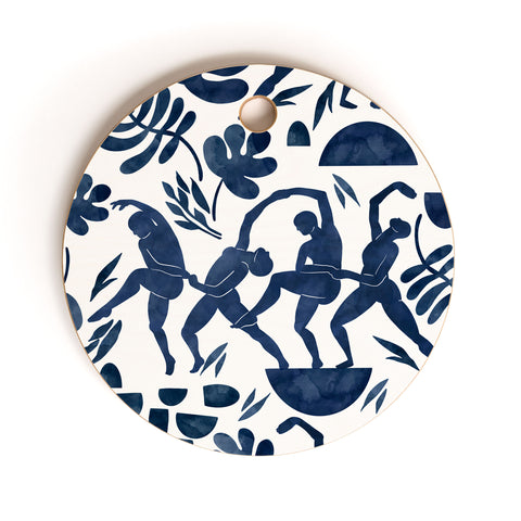Marta Barragan Camarasa Dance women jungle silhouette Cutting Board Round
