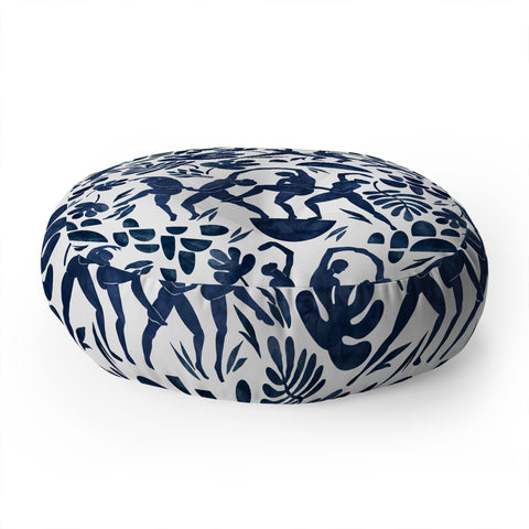 Marta Barragan Camarasa Dance women jungle silhouette Floor Pillow Round