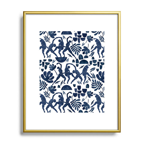 Marta Barragan Camarasa Dance women jungle silhouette Metal Framed Art Print
