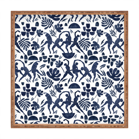 Marta Barragan Camarasa Dance women jungle silhouette Square Tray