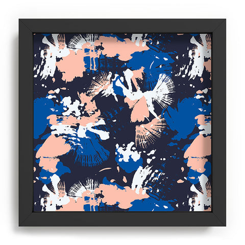 Marta Barragan Camarasa Dark abstract artistic strokes Recessed Framing Square