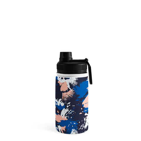Marta Barragan Camarasa Dark abstract artistic strokes Water Bottle