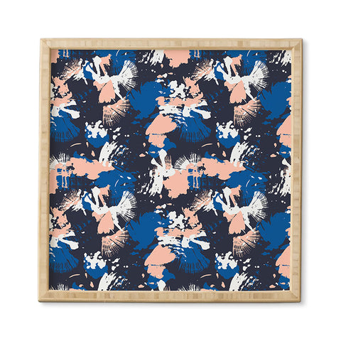 Marta Barragan Camarasa Dark abstract artistic strokes Framed Wall Art