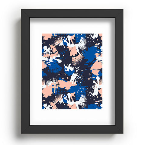 Marta Barragan Camarasa Dark abstract artistic strokes Recessed Framing Rectangle