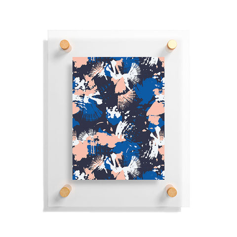 Marta Barragan Camarasa Dark abstract artistic strokes Floating Acrylic Print