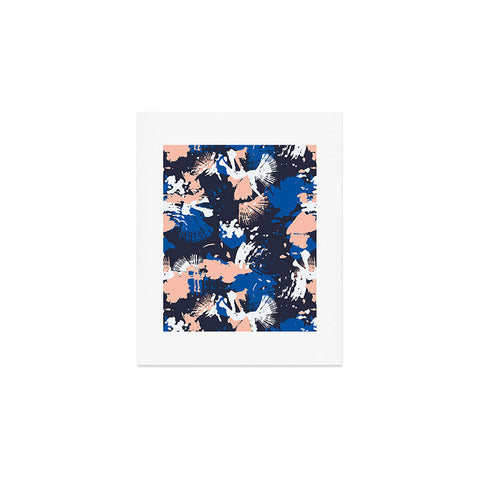 Marta Barragan Camarasa Dark abstract artistic strokes Art Print