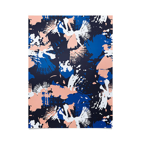 Marta Barragan Camarasa Dark abstract artistic strokes Poster