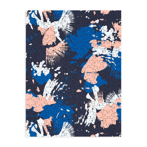 Marta Barragan Camarasa Dark abstract artistic strokes Puzzle