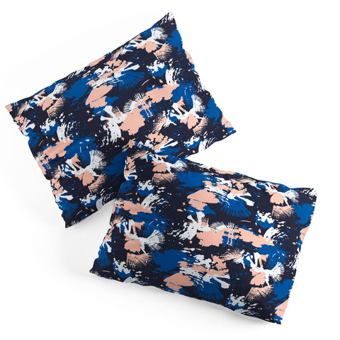 Marta Barragan Camarasa Dark abstract artistic strokes Pillow Shams