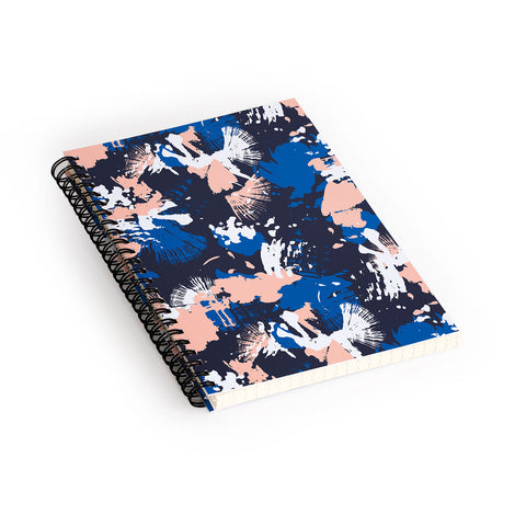 Marta Barragan Camarasa Dark abstract artistic strokes Spiral Notebook
