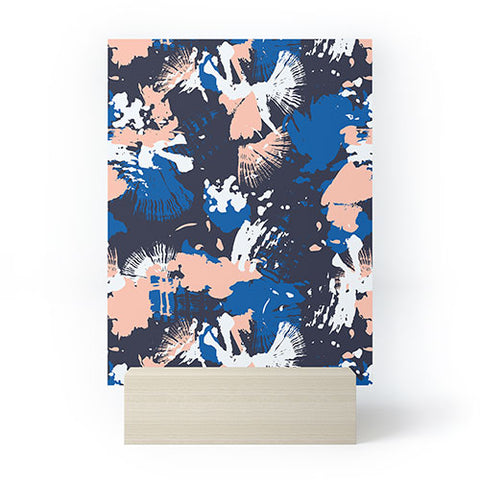 Marta Barragan Camarasa Dark abstract artistic strokes Mini Art Print