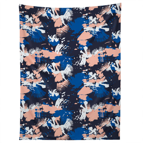 Marta Barragan Camarasa Dark abstract artistic strokes Tapestry