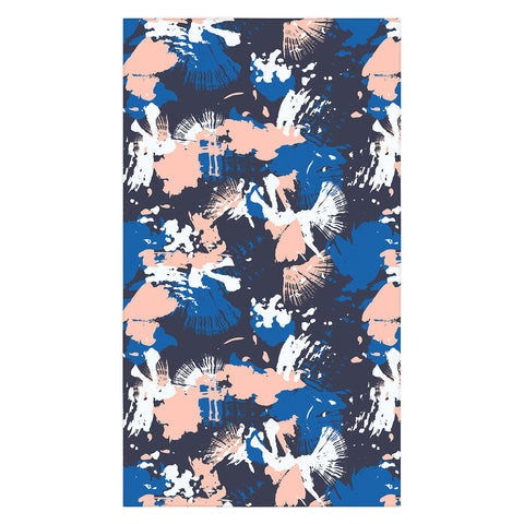 Marta Barragan Camarasa Dark abstract artistic strokes Tablecloth