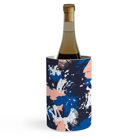 Marta Barragan Camarasa Dark abstract artistic strokes Wine Chiller