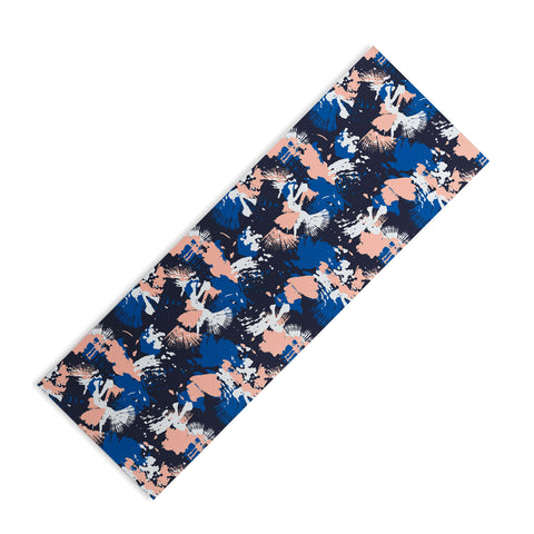 Marta Barragan Camarasa Dark abstract artistic strokes Yoga Mat