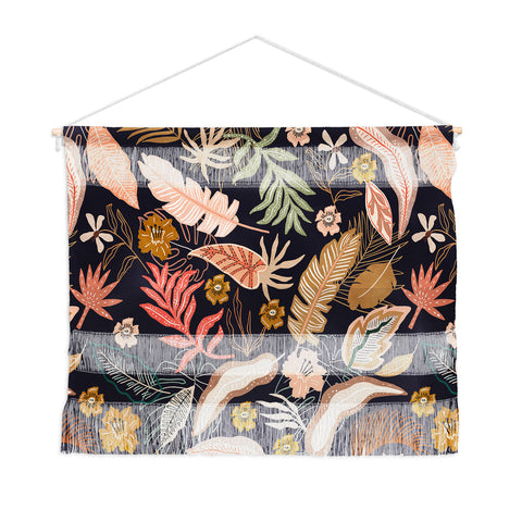 Marta Barragan Camarasa Dark abstract tropical jungle Wall Hanging Landscape