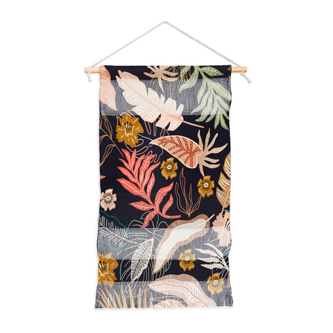 Marta Barragan Camarasa Dark abstract tropical jungle Wall Hanging Portrait