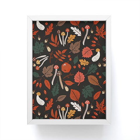Marta Barragan Camarasa Dark autumnal mushrooms II Framed Mini Art Print