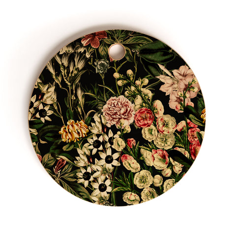 Marta Barragan Camarasa Dark bloom I Cutting Board Round