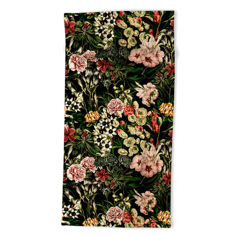 Marta Barragan Camarasa Dark bloom I Beach Towel