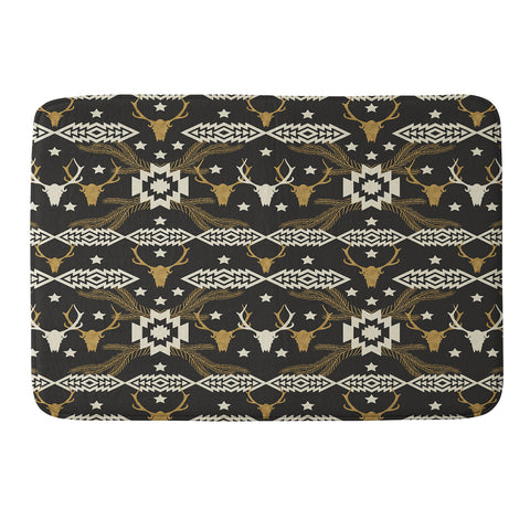 Marta Barragan Camarasa Dark Bohemian Nomad Memory Foam Bath Mat