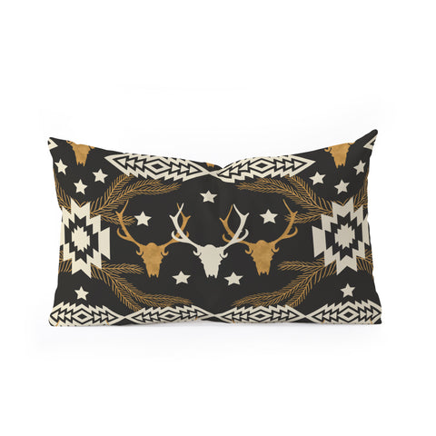 Marta Barragan Camarasa Dark Bohemian Nomad Oblong Throw Pillow