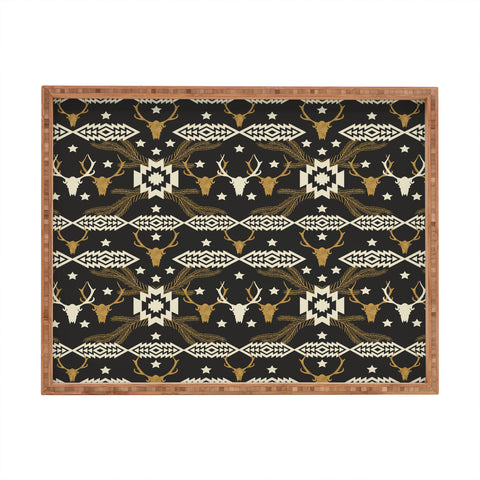 Marta Barragan Camarasa Dark Bohemian Nomad Rectangular Tray