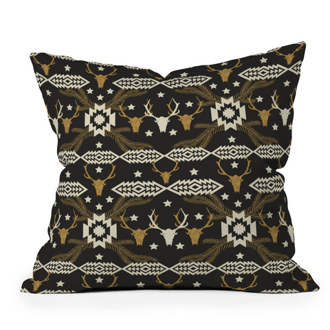 Marta Barragan Camarasa Dark Bohemian Nomad Throw Pillow