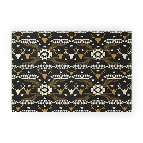 Marta Barragan Camarasa Dark Bohemian Nomad Welcome Mat