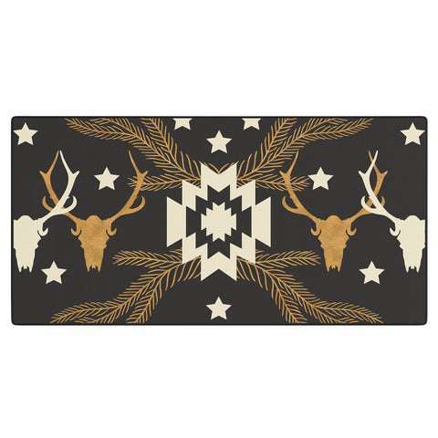 Marta Barragan Camarasa Dark Bohemian Nomad Desk Mat